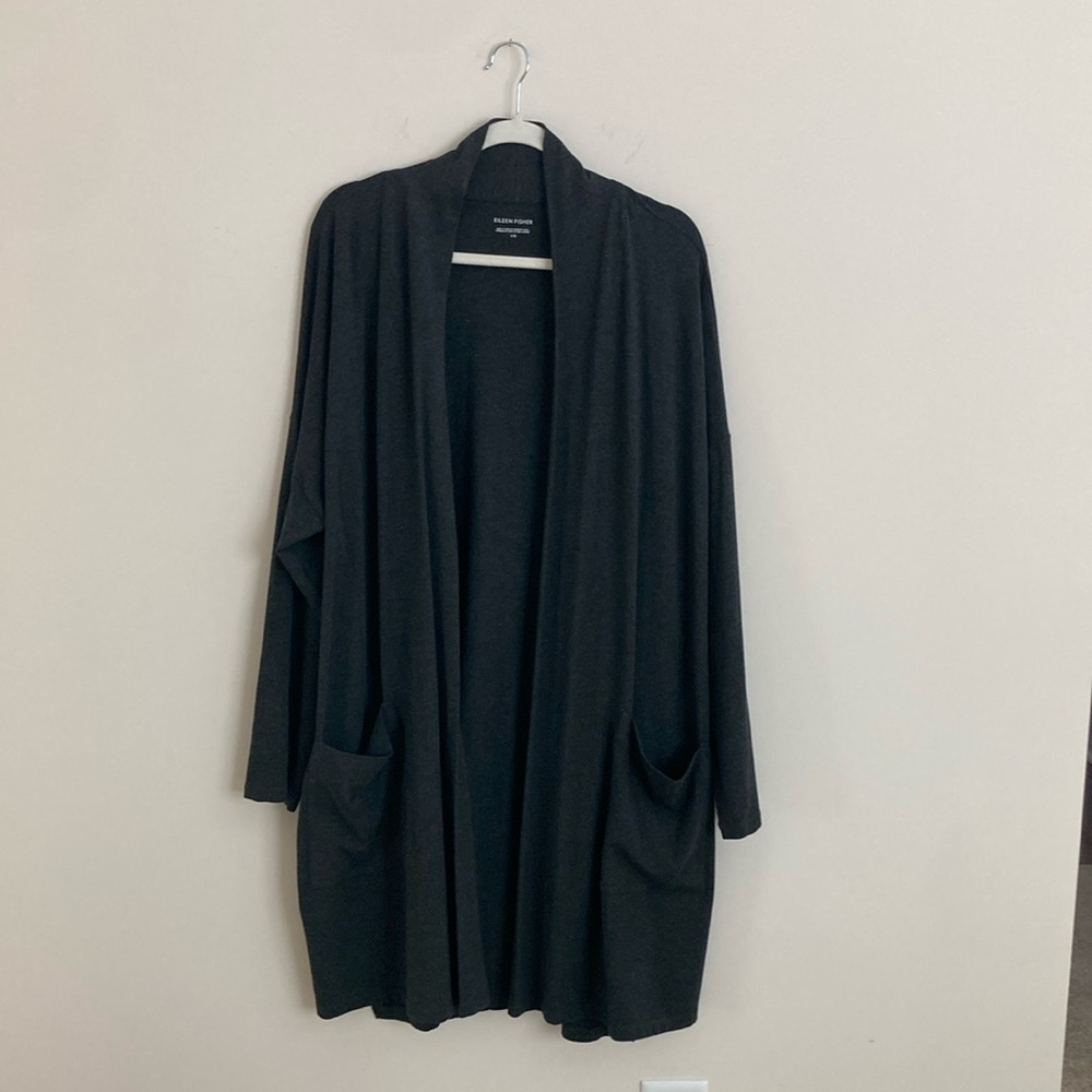 Eileen Fisher Charcoal Duster